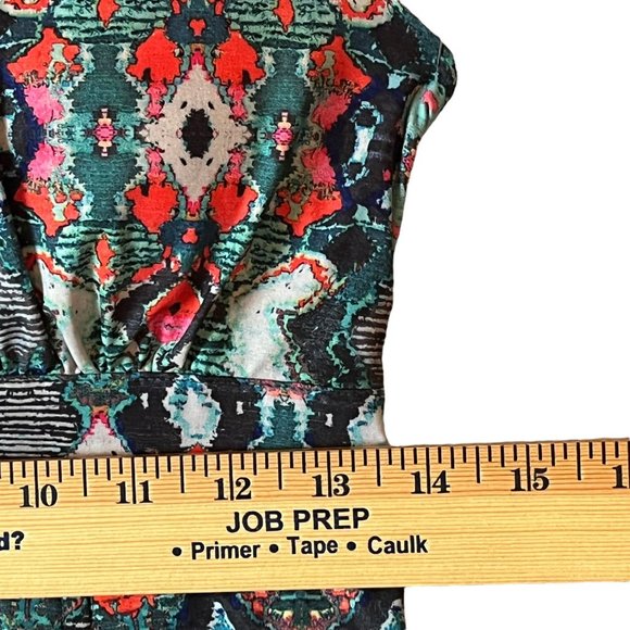 Athleta Dress Size 4 Pack Everywhere Floral Halter Athletic Swim Boho Blue Red - Picture 10 of 11